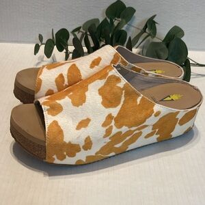 SNAZZY Ladies wedges animal print